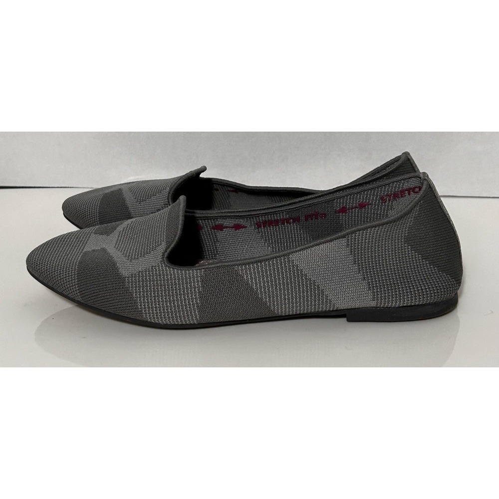 Skechers Cleo Sherlock Ballet Flats Gray Stretch Fit Size 7 EUC